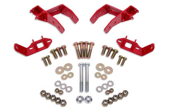 compare product BMR 78-87 G-Body Coilover Conversion Kit Rear Non-adj Shock Mount w/o CAB - Red