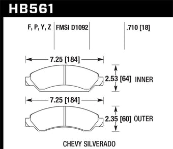 compare product Hawk Performance Ceramic Street Brake Pads