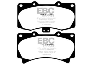 compare product EBC 05-07 Hummer H3 3.5 Yellowstuff Front Brake Pads