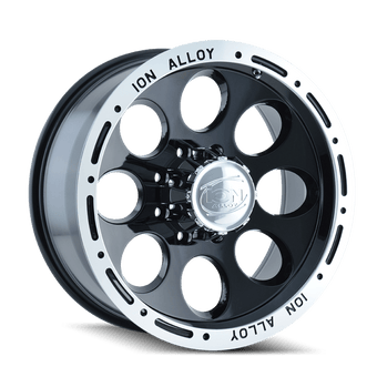 compare product ION Type 174 17x9 / 6x139.7 BP / 0mm Offset / 106mm Hub Black/Machined Wheel
