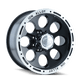 ION Type 174 17x9 / 6x139.7 BP / 0mm Offset / 106mm Hub Black/Machined Wheel - My Store