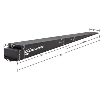 compare product Race Ramps 11in. Two-Piece Trailer Ramps - 5.4 Degree Approach Angle