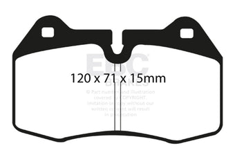 compare product EBC 03-04 Infiniti G35 3.5 (Manual) (Brembo) Bluestuff Front Brake Pads