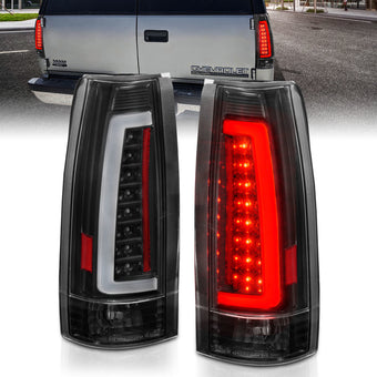 compare product ANZO 1999-2000 Cadillac Escalade LED Taillights Black Housing Clear Lens Pair