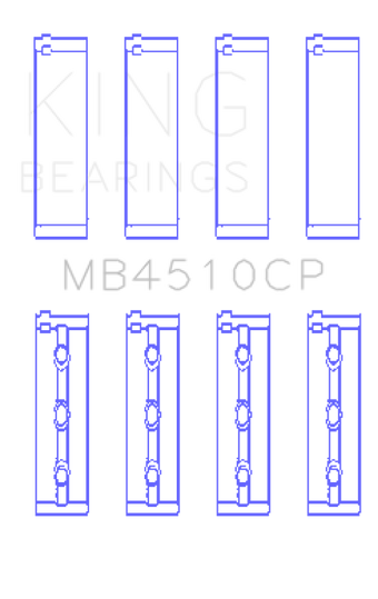compare product King Engine Bearings Nissan Vq40DE (Size +0.50mm) Main Bearing Set