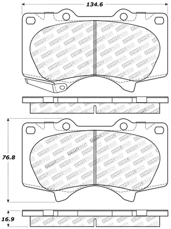 compare product StopTech Performance 03-09 Lexus GX 470 Front Brake Pads