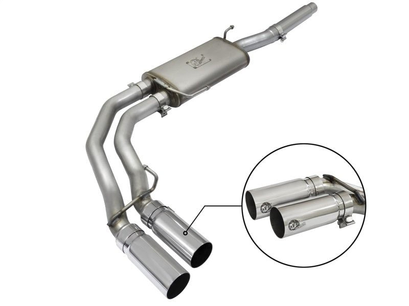 aFe Rebel Exhausts Cat - Back SS Ford F - 150 04 - 08 V8 4.6/5.4L w/ Polished Tips - My Store