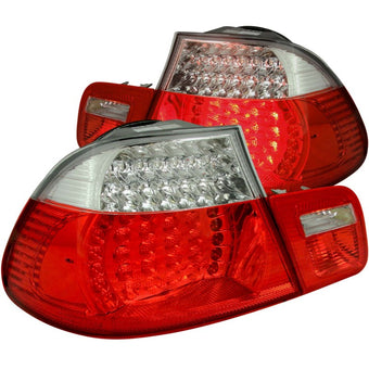 compare product ANZO 2000-2003 BMW 3 Series E46 LED Taillights Red/Clear