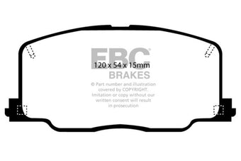compare product EBC 90-91 Lexus ES250 2.5 Ultimax2 Front Brake Pads
