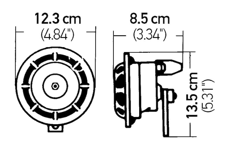 Hella Supertone Horn Set 24V 84w Black - My Store