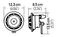 Hella Supertone Horn Set 24V 84w Black - My Store
