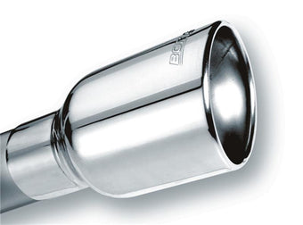 compare product Borla Universal Polished Tip Single Round Rolled Angle-Cut w/Clamp (inlet 2 1/2in. Outlet 4 x 4in) *