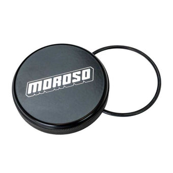 compare product Moroso Replacement Cap Dry Sump Tank - Black w/Logo