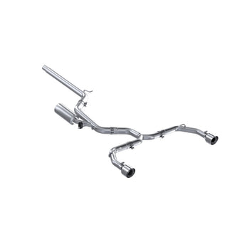 compare product MBRP 2022 Volkswagen Golf GTI MK8 T304 SS 3in Cat-Back Exhaust 2.5in Dual Split Rear w/ SS Tips