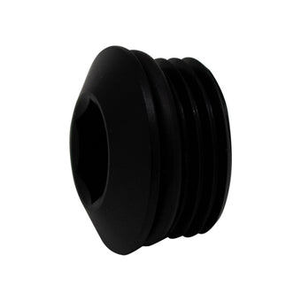 compare product DeatschWerks 10AN ORB Male Plug Low Profile Internal Allen/Hex (Incl O-Ring) - Anodized Matte Black