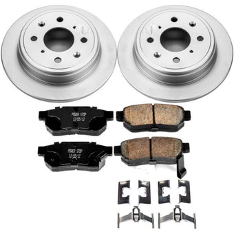 compare product Power Stop 90-01 Acura Integra Rear Z17 Evolution Geomet Coated Brake Kit