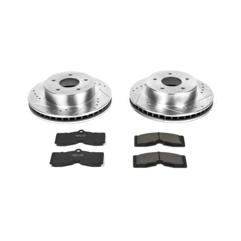 Power Stop 63 - 82 Chevrolet Corvette Front Z23 Evolution Sport Brake Kit - My Store