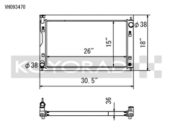 compare product Koyo 17-22 Subaru Impreza 2.0L Non-Turbo / 18-22 Crosstrek 2.0/2.5L Non-Turbo Aluminum Radiator
