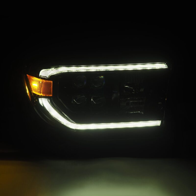 AlphaRex 07 - 13 Toyota Tundra NOVA LED Proj Headlights Alpha - Black w/Activ Light/Seq Signal/DRL - My Store