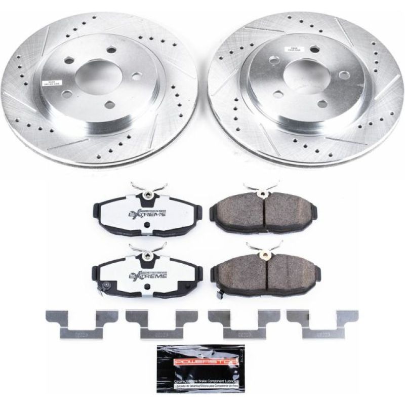 Power Stop 2012 Ford Mustang Rear Z26 Street Warrior Brake Kit - My Store