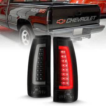 compare product ANZO 1999-2000 Cadillac Escalade LED Taillights Black Housing Smoke Lens Pair