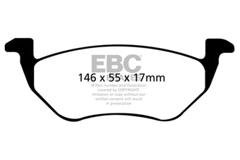 compare product EBC 05-09 Ford Escape 2.3 Hybrid Ultimax2 Rear Brake Pads