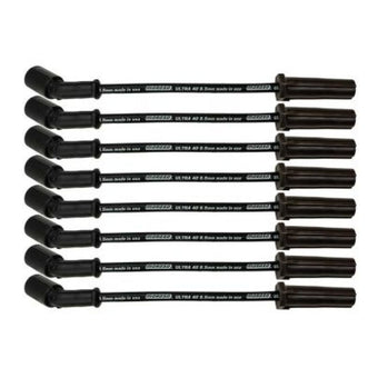 compare product Moroso GM LS/LT 8.5mm Ultra 40 11in Long Wire Set w/o Alum Heatshield - Black