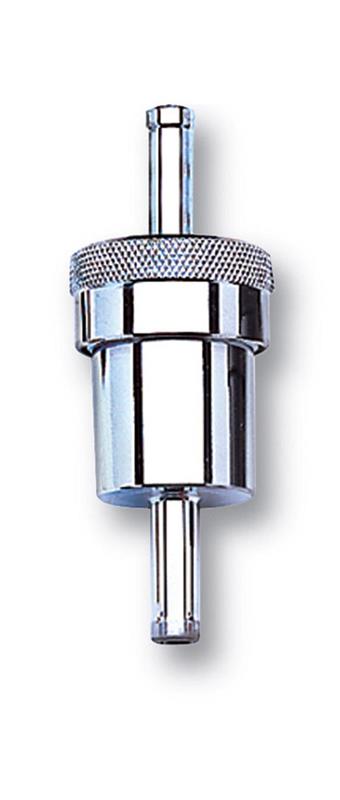 compare product Russell Performance Chrome Street Fuel Filter (3in Length 1-1/8in diameter 3/8in inlet/outlet)