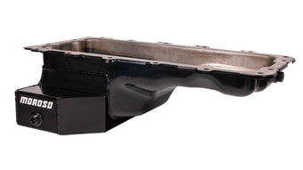 compare product Moroso Ford 4.6/5.4L (w/Rear Sump) Kicked Out Wet Sump 7qt 6.5in Steel Oil Pan