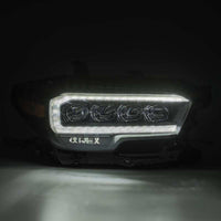 AlphaRex 16 - 20 Toyota Tacoma NOVA LED Projector Headlight Plank Style Alpha Black w/Activation Light - My Store
