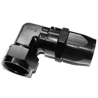 compare product Fragola -20AN x 90 Degree Low Profile Forged Hose End - Black