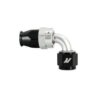 compare product Mishimoto Aluminum PTFE -8AN 90 Degree Fitting Black