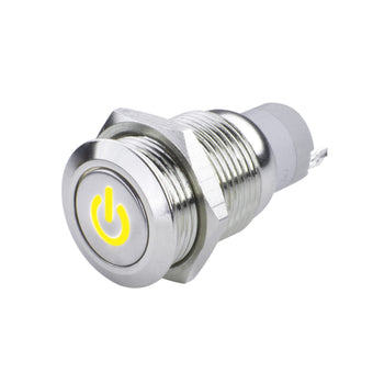 compare product Oracle Pre-Wired Power Symbol On/Off Flush Mount LED Switch - Yellow