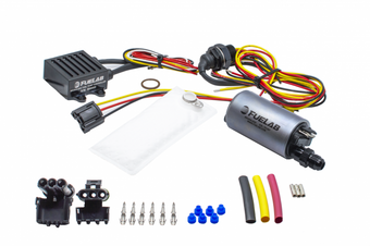 compare product Fuelab 253 In-Tank Brushless Fuel Pump Kit w/-6AN Outlet/72002/74101/Pre-Filter - 500 LPH