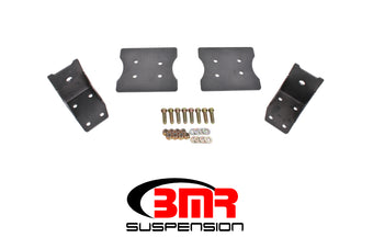 compare product BMR 79-04 Fox Mustang Lower Torque Box Reinforcement Plates - Black Hammertone