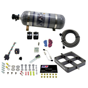 compare product Nitrous Express Single Entry Crossbar 8500 Based Throttle Body Nitrous Kit w/12lb Composite Bottle