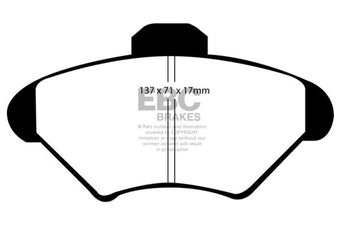 compare product EBC 94-98 Ford Mustang 3.8 Ultimax2 Front Brake Pads