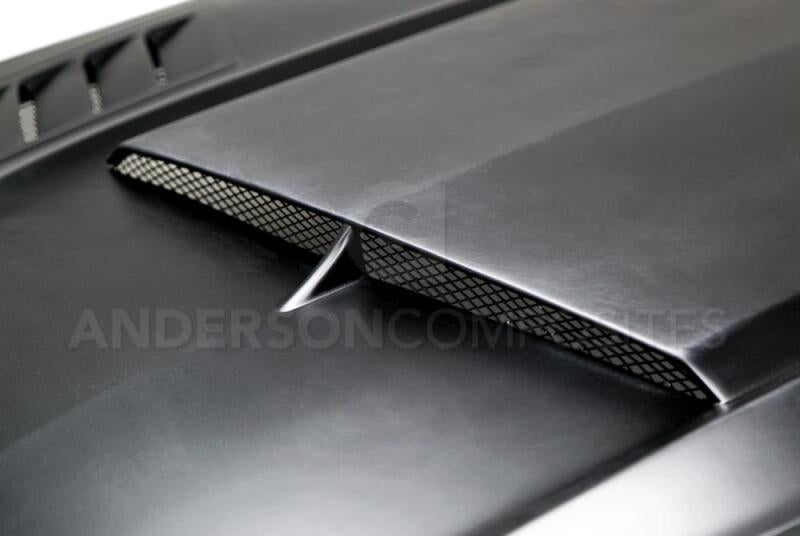 Anderson Composites 15 - 16 Ford Mustang (Excl. GT350/GT350R) Ram Air Fiberglass Hood - My Store