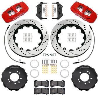 compare product Wilwood 89-98 Nissan 240SX/89-94 Skyline/90-96 300ZX Aerolite 6R Front BBK w/ 14in D/S Rotors - Red
