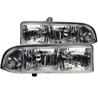 compare product ANZO 1998-2005 Chevrolet S-10 Crystal Headlights Chrome