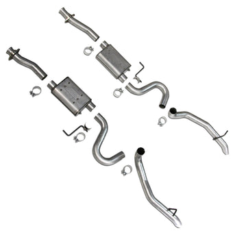 compare product BBK 87-93 Mustang GT Cat Back Kit Varitune Mufflers - Aluminized turn downs