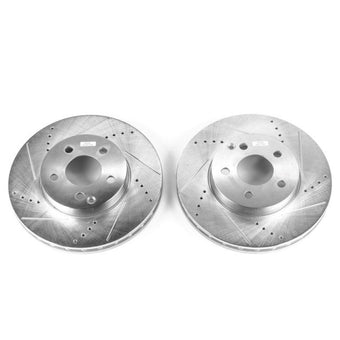 compare product Power Stop 03-09 Mercedes-Benz E320 Front Evolution Drilled & Slotted Rotors - Pair