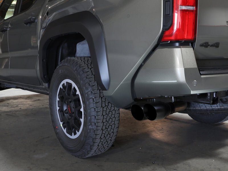 aFe 2024 Toyota Tacoma L4 2.4L Vulcan Series 2.5 - 3in 304 SS Steel Cat - Back Exhaust w/Black Tips - My Store