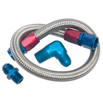 compare product Edelbrock 22-Inch Fuel Line Kit
