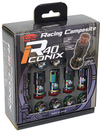 compare product Project Kics 20 PCS (NO LOCKS) Neocro R40 Iconix W/ Plastic Cap (Black) - 12X1.50