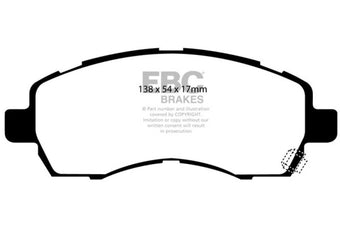 compare product EBC 97-98 Subaru Impreza 1.8 Ultimax2 Front Brake Pads