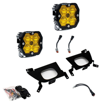 compare product Baja Designs 19-22 Chevy 1500 / 20-22 2500/3500 Squadron Sport 2.0 Fog Pocket Kit (WC) - Baja Amber