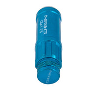 NRG 700 Series M12 X 1.25 Steel Lug Nut w/Dust Cap Cover Set 21 Pc w/Locks & Lock Socket - Blue - My Store