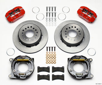 compare product Wilwood Dynapro Low-Profile 11.00in P-Brake Kit - Red 55-57 Chevy 2.34in Offset