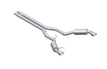 compare product MBRP 15 Ford Mustang GT 5.0 3in Cat Back Dual Split Rear Street Version 4.5in Tips - T409
